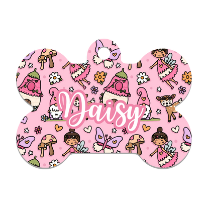 Chapita ID Hueso Estampado